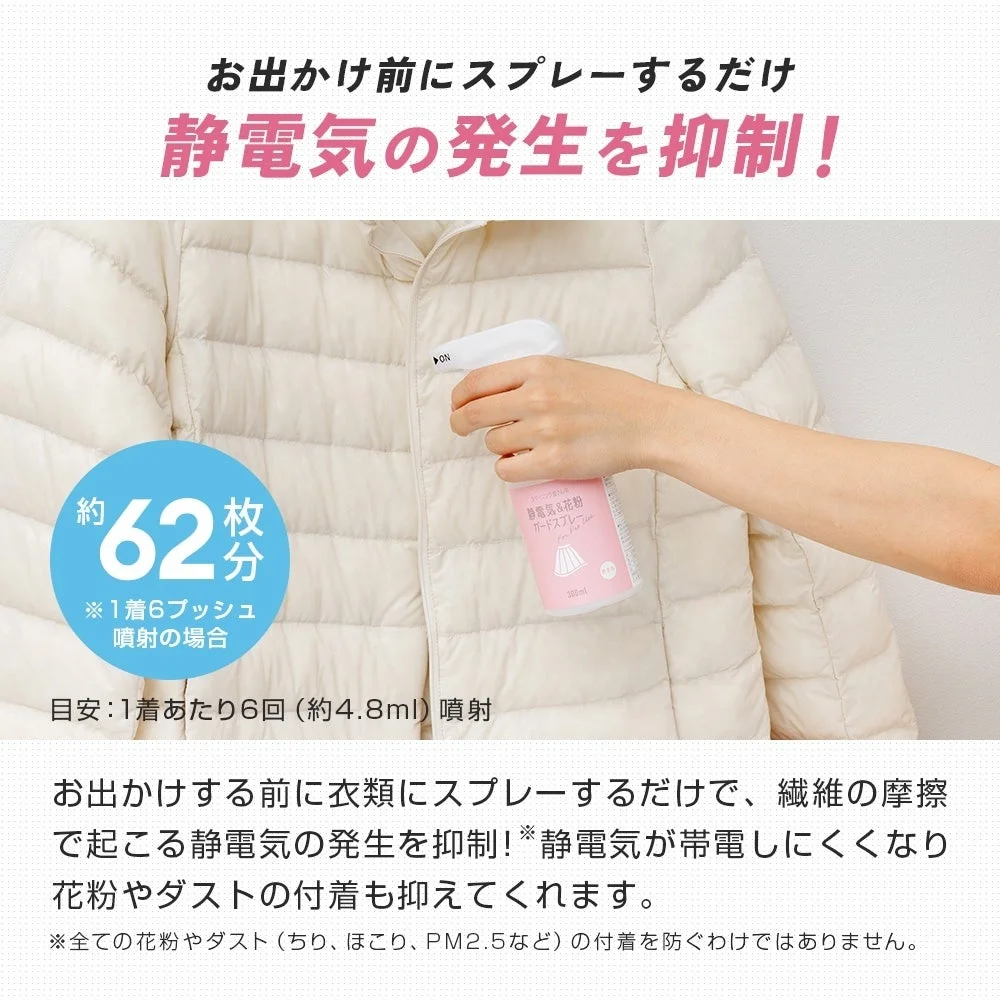 お出かけ前にスプレーするだけ