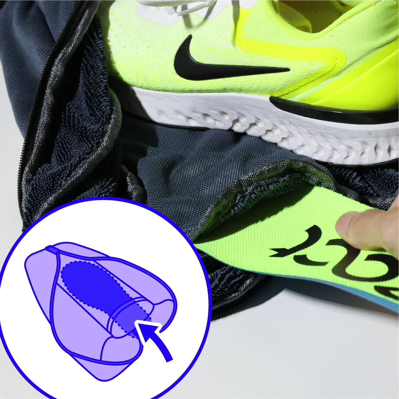 中敷き専用ポケット