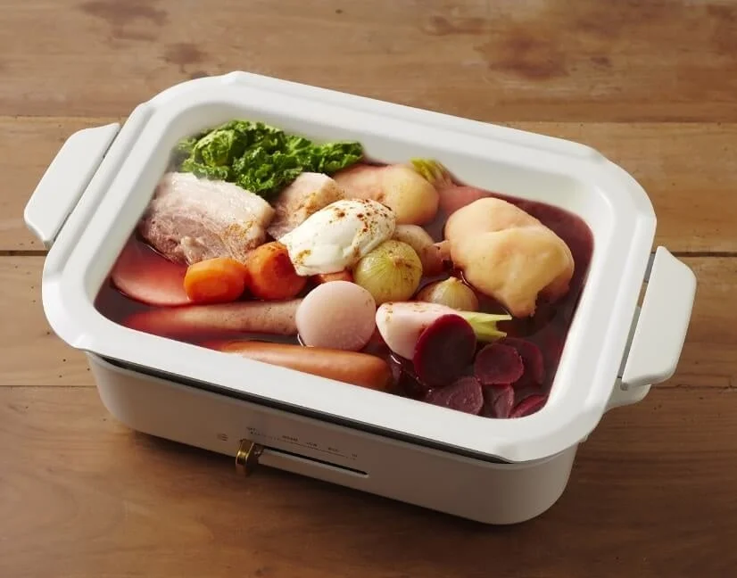 BRUNOコンパクトホットプレート用セラミックコート鍋で煮込み料理